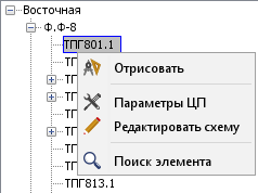 Контекстное меню НН