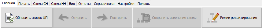 Кнопка "Режим редактирования"